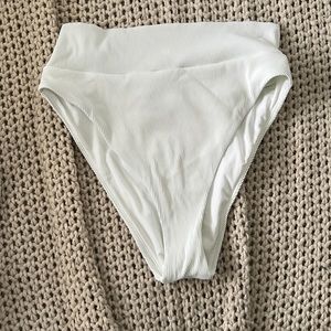 Aerie Ribbed High Cut Cheeky Bikini Bottom